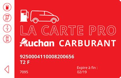 carte carburant pro auchan.